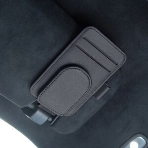 Black Car Visor Clip Holder